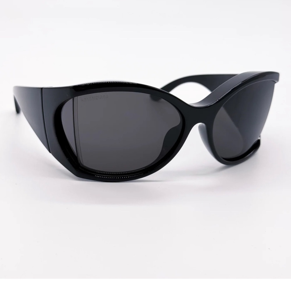 Balenciaga BB0154S Extreme Butterfly Sunglasses Black - Picture 3 of 10